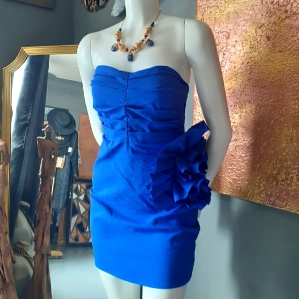 NWT Zara Cotton Strapless Mini Dress